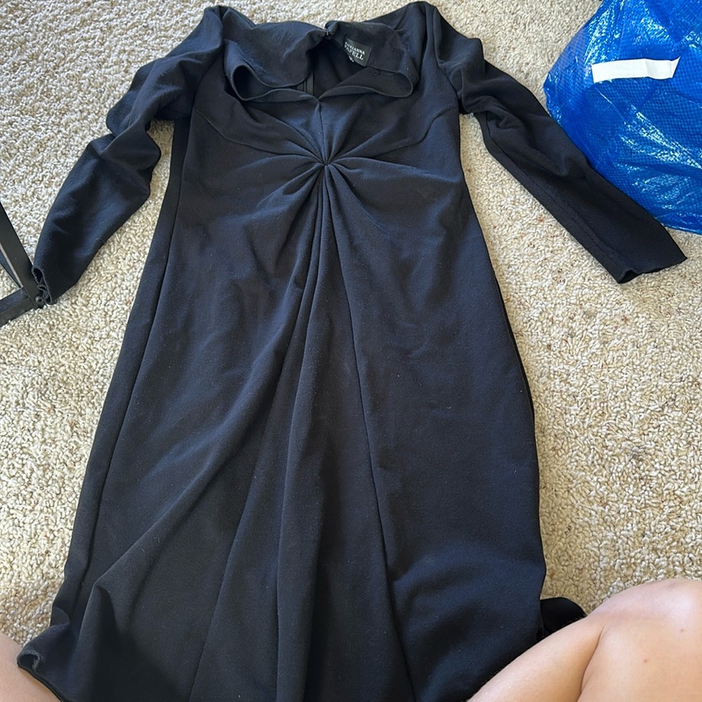 Adrianna Papell long sleeve midi dress